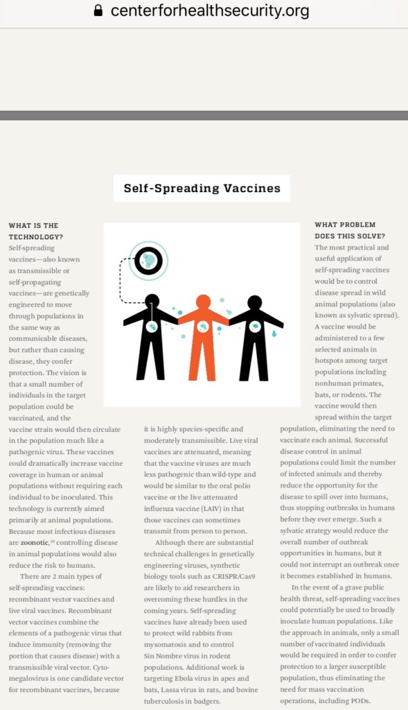 Self spreading vaccines 589x1024 | johns hopkins university confirms that ‘self-spreading’ vaccines are real. satan soldiers have genetically engineered the kill-jab to rampage through population centers. | news