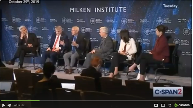 Dr. Fauci with Scientists at the Milikin Institutue Conference wanting to 'BLOW-UP THE SYSTEM'