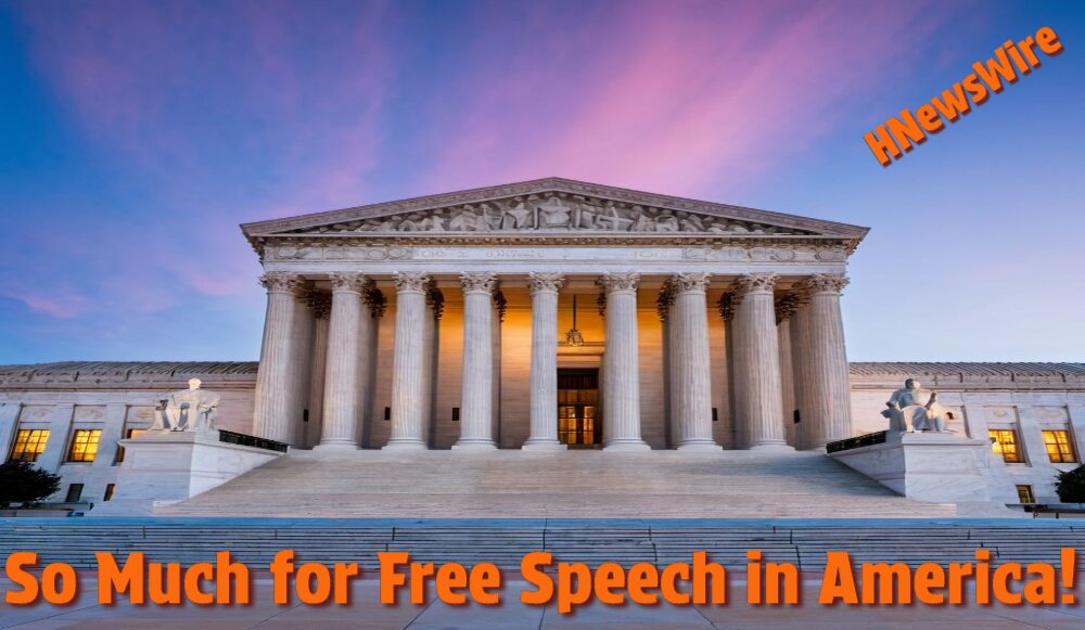 So Much for Free Speech in America!(1)